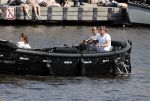 Amsterdam 7 mei 2016 
Rob Witschge en zijn vrouw Barbara aan het varen met Johnny en Danielle van t schip en hun dochter.