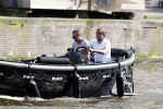Amsterdam 7 mei 2016 
Rob Witschge en zijn vrouw Barbara aan het varen met Johnny en Danielle van t schip en hun dochter.