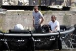 Amsterdam 7 mei 2016 
Rob Witschge en zijn vrouw Barbara aan het varen met Johnny en Danielle van t schip en hun dochter.