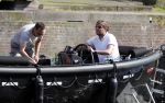 Amsterdam 7 mei 2016 
Rob Witschge en zijn vrouw Barbara aan het varen met Johnny en Danielle van t schip en hun dochter.