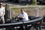 Amsterdam 7 mei 2016 
Rob Witschge en zijn vrouw Barbara aan het varen met Johnny en Danielle van t schip en hun dochter.
