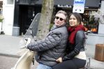 Amsterdam 12 april 2016
Robbie Hofman met een vriendin op de scooter.