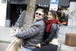Amsterdam 12 april 2016
Robbie Hofman met een vriendin op de scooter.