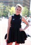 Amsterdam 12 mei 2016 
Tess Milne presenteert de business Run op de zuidas. De promotie dames zijn van Stella agency.