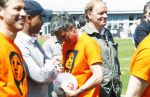 Amsterdam 13 mei 2016
Sportdag van de Johan Cruijff foundation in het olymoisch stadion met oa Johnny Heitinga Dennis Bergkamp Peter Heerschop Vigo Waas Sjaak Swart Kenneth Perez Evelyne de Bruin en Raoul Heertje.