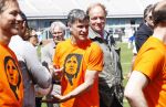 Amsterdam 13 mei 2016
Sportdag van de Johan Cruijff foundation in het olymoisch stadion met oa Johnny Heitinga Dennis Bergkamp Peter Heerschop Vigo Waas Sjaak Swart Kenneth Perez Evelyne de Bruin en Raoul Heertje.