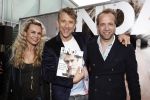 Amsterdam 18 april 2016 
Presentatie Linda man met Waldemar Torenstra op de cover. De presentatie is op het dakterras van de Bijenkorf.  hoofdredacteur LINDA, Jildou van der Bijl en hoofdredacteur LINDA man Iebele van der Meulen tijdens de lancering van LINDA.man