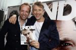 Amsterdam 18 april 2016 
Presentatie Linda man met Waldemar Torenstra op de cover. De presentatie is op het dakterras van de Bijenkorf. Waldemar Torenstra, en hoofdredacteur LINDA man Iebele van der Meulen tijdens de lancering van LINDA.man