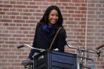 Amsterdam 29 april 2017  
Airen Mylene op de fiets in  Amsterdam zuid