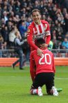 Eindhoven,23 April 2017 PSV-AJAX Seizoen 2016/2017, eindstand 1-0
Andre Guardado
