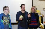 Amsterdam 8 mei 2017   
Victor Mids presengteert de nederlandse stemmencast van verschrikkelijke ikke 3 in de bijlmerbajes. De stemmen worden gedaan door Carlo Boszhard Jelle Stout Pip Pellens en Trudy Labij. Annette de Vries met Victor Mids