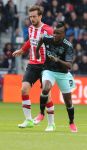 Eindhoven,23 April 2017 PSV-AJAX Seizoen 2016/2017, eindstand 1-0
Bertrand Traore