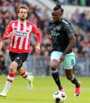 Eindhoven,23 April 2017 PSV-AJAX Seizoen 2016/2017, eindstand 1-0
Bertrand Traore