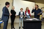 Amsterdam 8 mei 2017   
Victor Mids presengteert de nederlandse stemmencast van verschrikkelijke ikke 3 in de bijlmerbajes. De stemmen worden gedaan door Carlo Boszhard Jelle Stout Pip Pellens en Trudy Labij