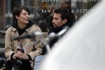 Amsterdam 29 april 2017
Zanger Dotan met (een) vriendin opm terras en op straat in Amsterdam zuid.