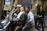 Amsterdam 12 mei 2017  
Edwin Jonker met vriendin op vespa scooter