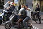 Amsterdam 12 mei 2017  
Edwin Jonker met vriendin op vespa scooter