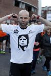 Amsterdam 25 april 2017
Huis Igone de JonghJohan Cruijff run van 14 km vanuit Olympisch stadon naar Arena. Johan Cruijff zou vandaag 70 geworden zijn. oa Estelle Cruijff Johnny Heitinga Sjaak Swart Erben Wennemars deden mee