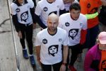 Amsterdam 25 april 2017
Huis Igone de JonghJohan Cruijff run van 14 km vanuit Olympisch stadon naar Arena. Johan Cruijff zou vandaag 70 geworden zijn. oa Estelle Cruijff Johnny Heitinga Sjaak Swart Erben Wennemars deden mee