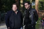 Amsterdam 9 mei 2017
De Jakhalzen Erik Dijkstra en Frank Evenblij tijdens opnames voor hun programma
