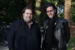 Amsterdam 9 mei 2017
De Jakhalzen Erik Dijkstra en Frank Evenblij tijdens opnames voor hun programma