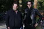 Amsterdam 9 mei 2017
De Jakhalzen Erik Dijkstra en Frank Evenblij tijdens opnames voor hun programma