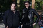 Amsterdam 9 mei 2017
De Jakhalzen Erik Dijkstra en Frank Evenblij tijdens opnames voor hun programma