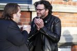 Amsterdam 9 mei 2017
De Jakhalzen Erik Dijkstra en Frank Evenblij tijdens opnames voor hun programma