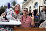 Amsterdam 8 april 2017 
Og3ne en andere deelnemers aan het songfestival in vondelpark CS . Francesco Gabbani