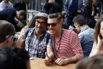 Amsterdam 8 april 2017 
Og3ne en andere deelnemers aan het songfestival in vondelpark CS . Francesco Gabbani