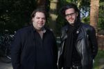 Amsterdam 9 mei 2017
De Jakhalzen Erik Dijkstra en Frank Evenblij tijdens opnames voor hun programma