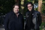 Amsterdam 9 mei 2017
De Jakhalzen Erik Dijkstra en Frank Evenblij tijdens opnames voor hun programma