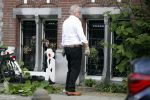 Amsterdam 11 mei 2017 
Jeroen Krabbe als tuinman voor zijn huis