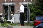 Amsterdam 11 mei 2017 
Jeroen Krabbe als tuinman voor zijn huis