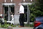 Amsterdam 11 mei 2017 
Jeroen Krabbe als tuinman voor zijn huis
