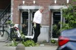 Amsterdam 11 mei 2017 
Jeroen Krabbe als tuinman voor zijn huis
