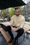Amsterdam 13 april 2017 
Castpresentatie Huisvrouwen Bestaan Niet in vondel CS in het vondelpark. Jim bakkum