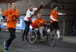 Amsterdam 25 april 2017
Huis Igone de JonghJohan Cruijff run van 14 km vanuit Olympisch stadon naar Arena. Johan Cruijff zou vandaag 70 geworden zijn. oa Estelle Cruijff Johnny Heitinga Sjaak Swart Erben Wennemars deden mee