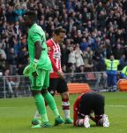 Eindhoven,23 April 2017 PSV-AJAX Seizoen 2016/2017, eindstand 1-0
Joshua Brenet probeert in de laatste minuut de stand nog op 2-0 te brengen. Helaas.......