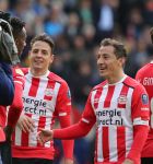 Eindhoven,23 April 2017 PSV-AJAX Seizoen 2016/2017, eindstand 1-0
Joshua Brenet en Andre Guardado