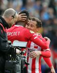 Eindhoven,23 April 2017 PSV-AJAX Seizoen 2016/2017, eindstand 1-0
Joshua Brenet en Andre Guardado