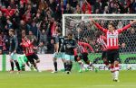 Eindhoven,23 April 2017 PSV-AJAX Seizoen 2016/2017, eindstand 1-0
Blijdschap bij Jurgen Locadia na een mooie vrije trap waardoor de stand op 1-0 komt