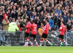 Eindhoven,23 April 2017 PSV-AJAX Seizoen 2016/2017, eindstand 1-0
Blijdschap bij Jurgen Locadia na een mooie vrije trap waardoor de stand op 1-0 komt