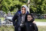 Amsterdam 17 april 2017
Justin Kluivert gaat met een fan op de foto