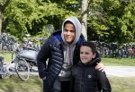 Amsterdam 17 april 2017
Justin Kluivert gaat met een fan op de foto