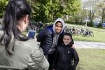 Amsterdam 17 april 2017
Justin Kluivert gaat met een fan op de foto