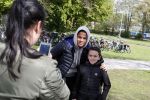 Amsterdam 17 april 2017
Justin Kluivert gaat met een fan op de foto