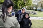 Amsterdam 17 april 2017
Justin Kluivert gaat met een fan op de foto