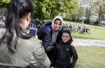 Amsterdam 17 april 2017
Justin Kluivert gaat met een fan op de foto
