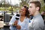 Amsterdam 8 april 2017 
Og3ne en andere deelnemers aan het songfestival in vondelpark CS . 
Justine Pelmelay